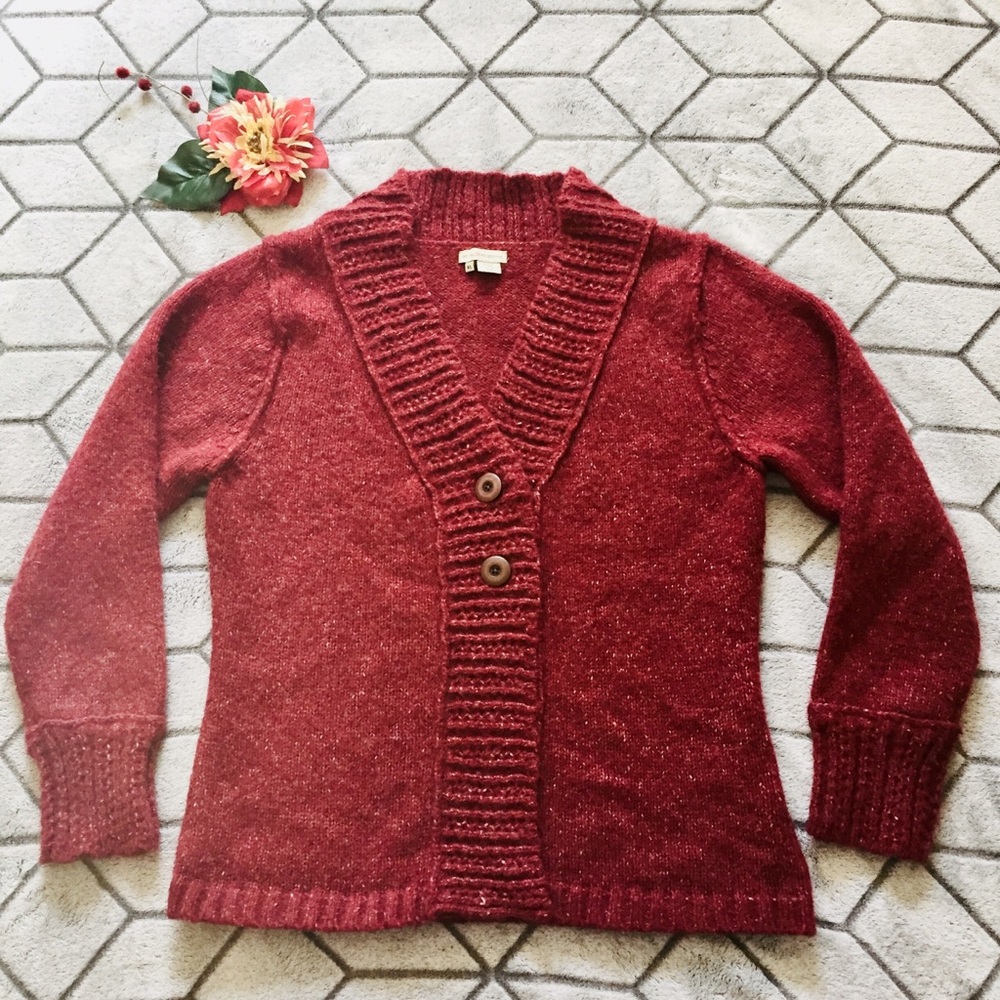 Royal Robbins Red Winter Cardigan